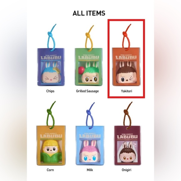 POP MART 100% Authentic Labubu The Monsters Wacky Mart Series YAKITORI Squishy - Picture 7 of 14
